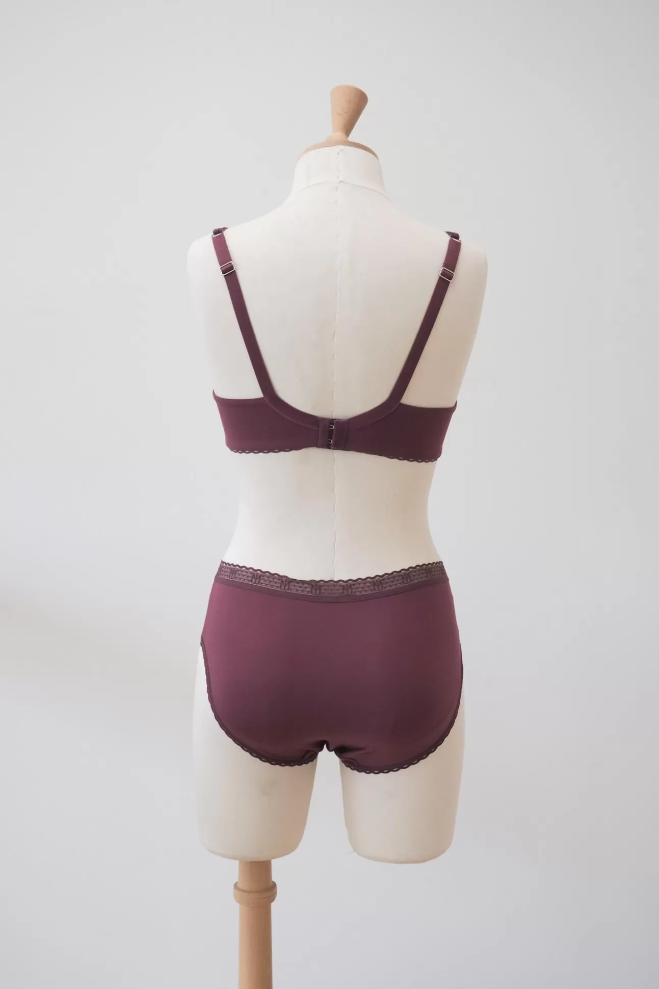 Maison Lejaby La Petite Lejaby*Culotte Taille Haute Bordeaux Issue De Fibres V G Tales Burgundy