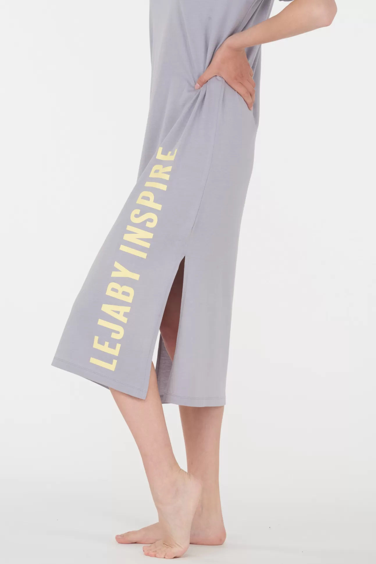 Maison Lejaby Robes T-Shirt Et Robes Pull*Robe T-Shirt Grise Clair Issue De Fibres V G Tales Galusha