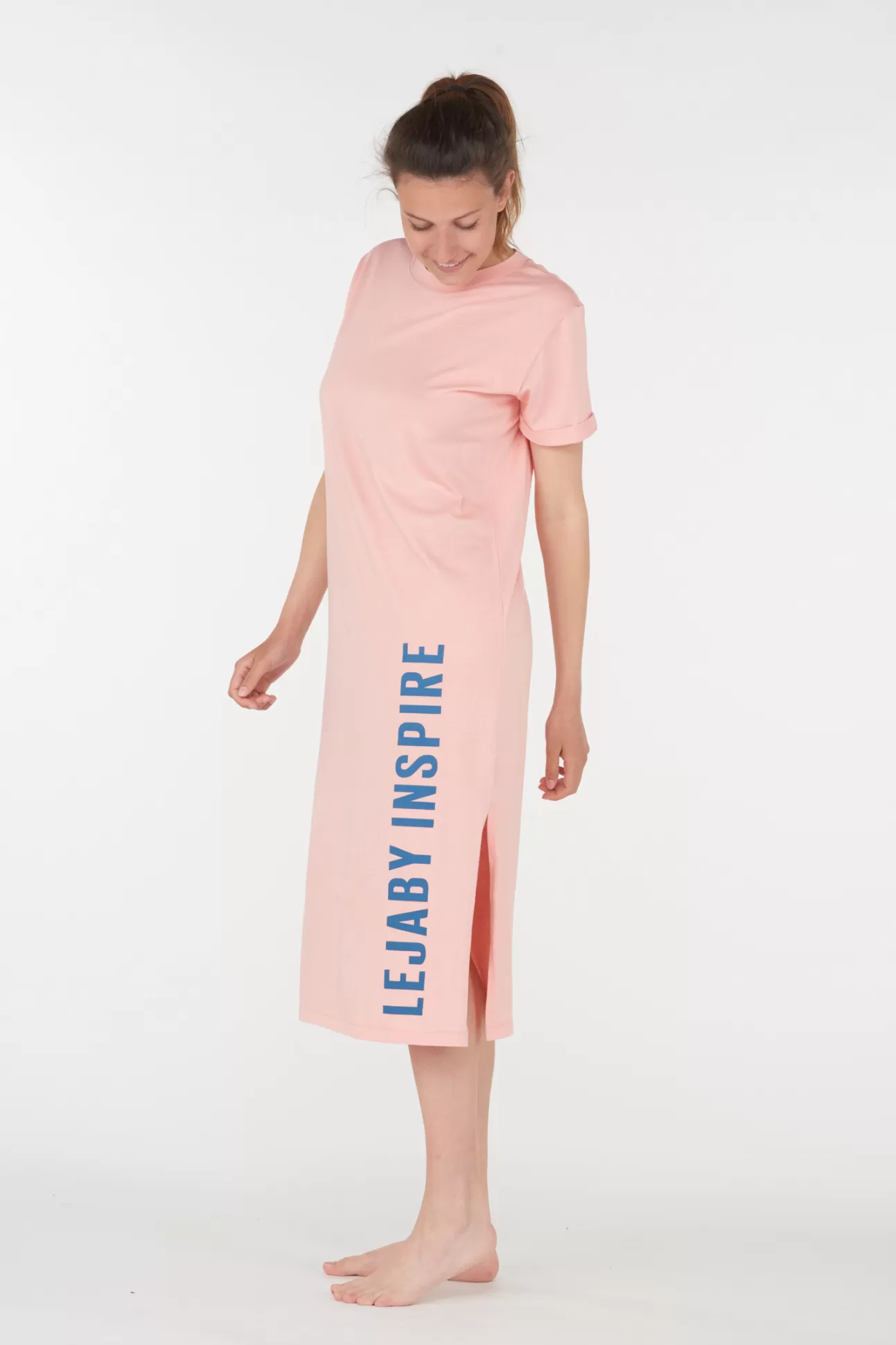 Maison Lejaby Robes T-Shirt Et Robes Pull*Robe T-Shirt Rose Clair Issue De Fibres V G Tales Abricot