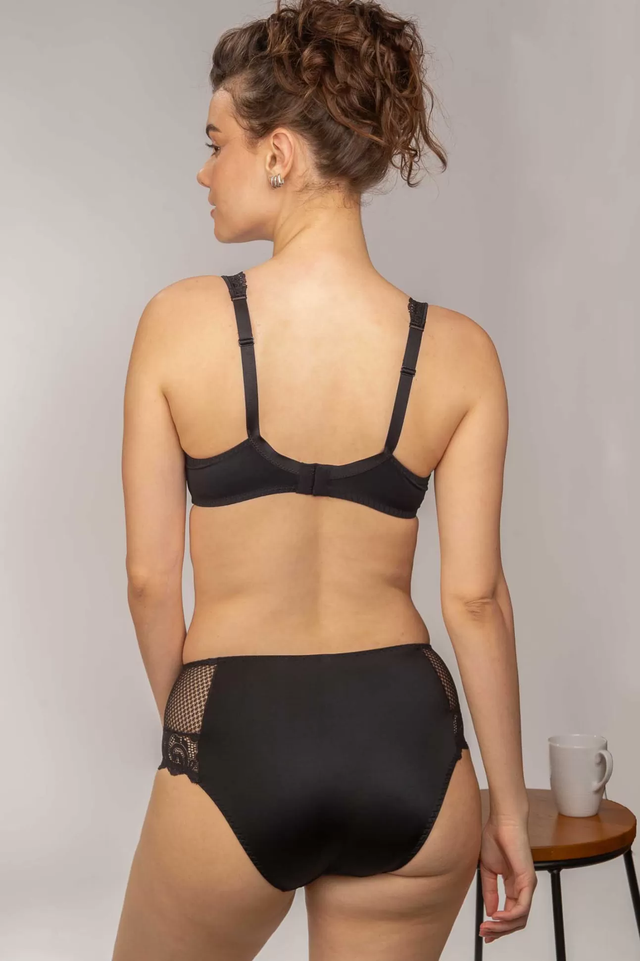 Maison Lejaby Avec Armatures*Soutien-Gorge Armatur Grande Taille En Dentelle De Calais Noir