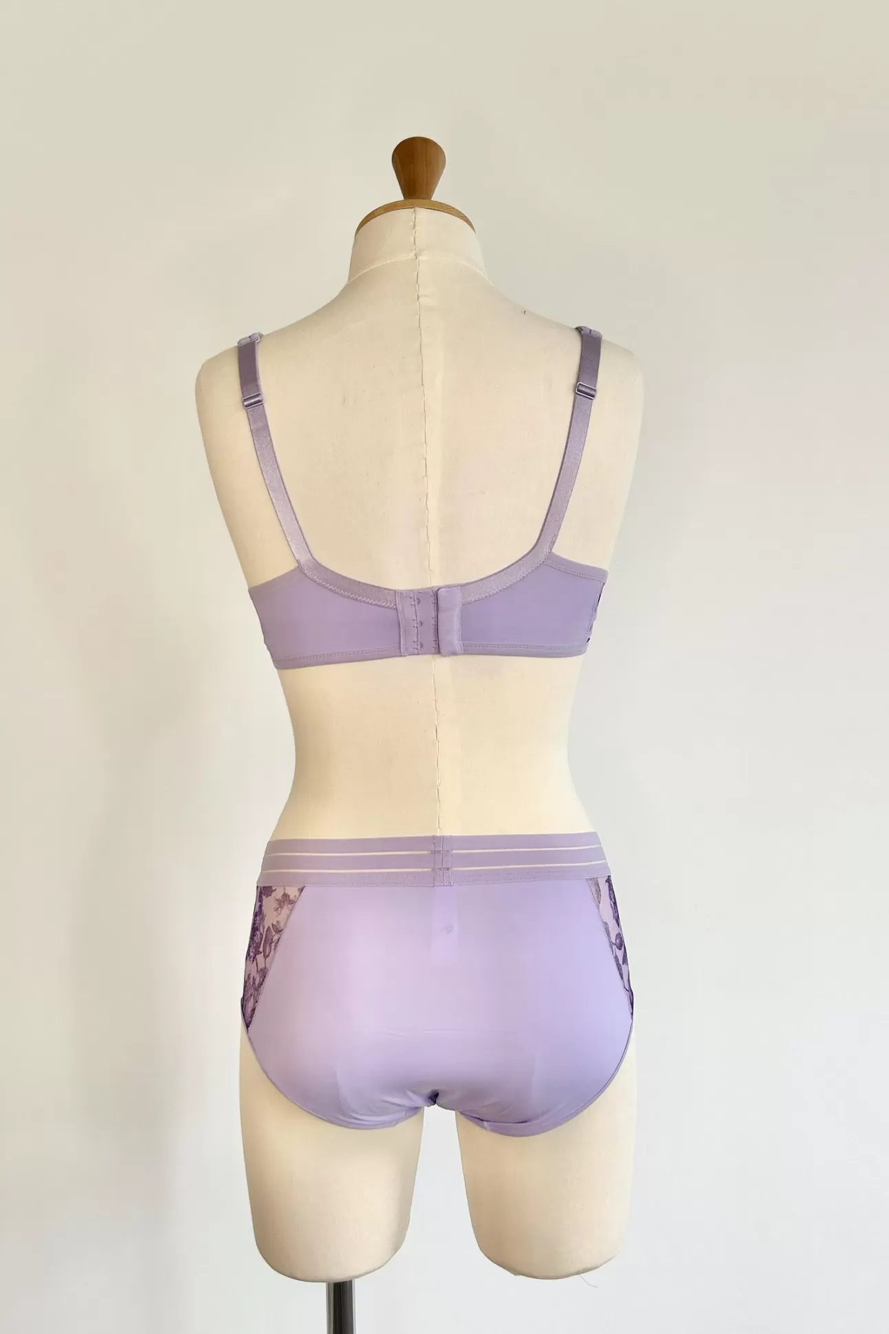 Maison Lejaby Bonnets F, G, H*Soutien-Gorge Armatur Grande Taille Imprim Floral Parme Gravure Pensee