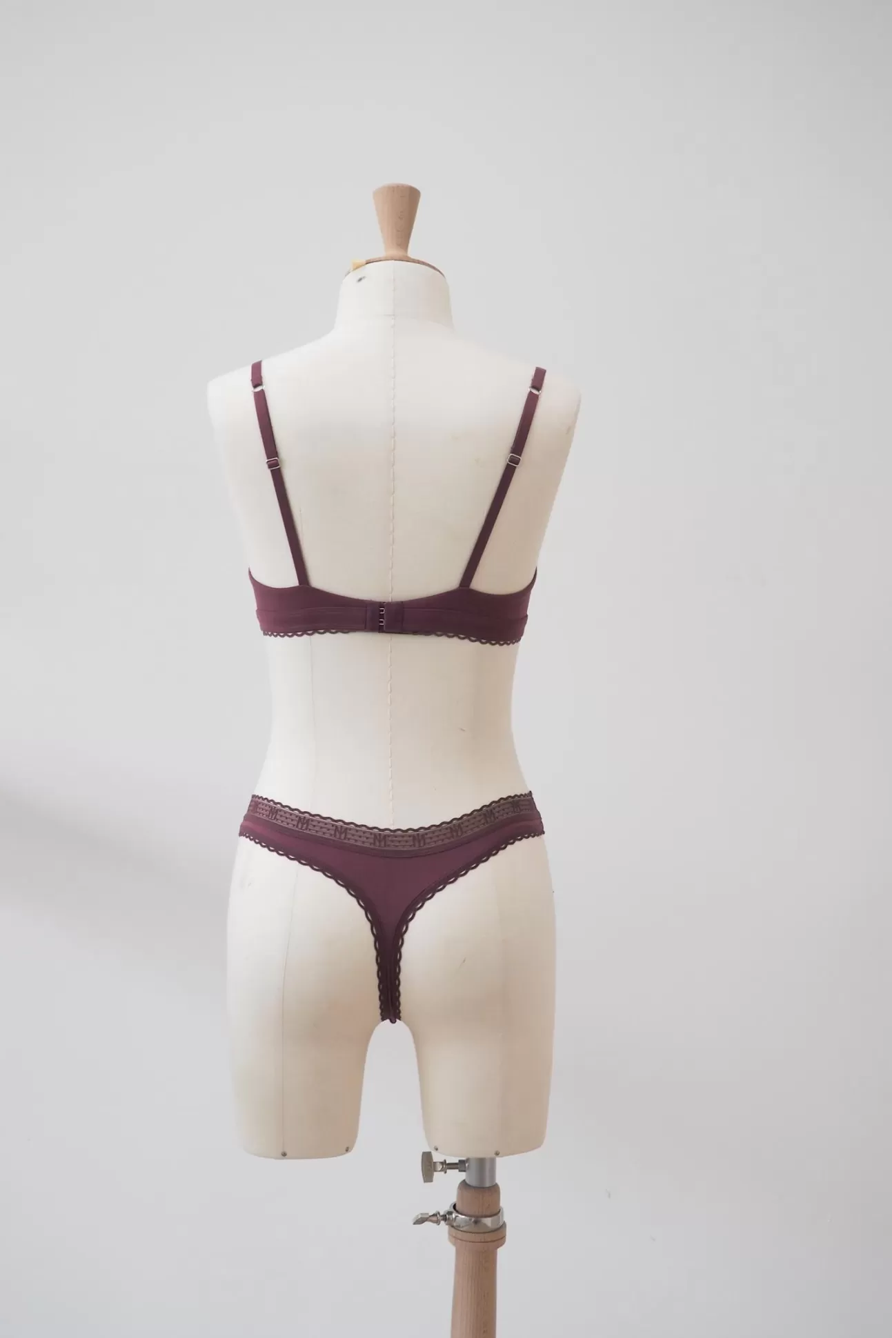 Maison Lejaby La Petite Lejaby*Soutien-Gorge Triangle Sans Armatures Bordeaux Issu De Fibres V G Tales Burgundy